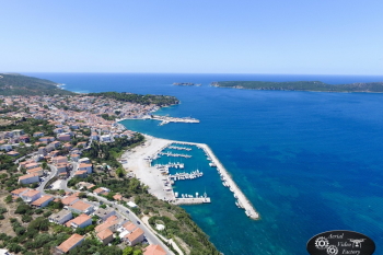 Pylos (gate) harbor Sphacteria island rocks (Aerial Video Factory Cyprus)